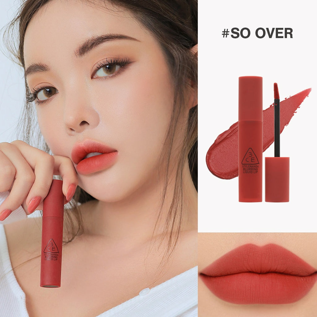 3CE Blurring Liquid Lip - 10 Colors to Choose