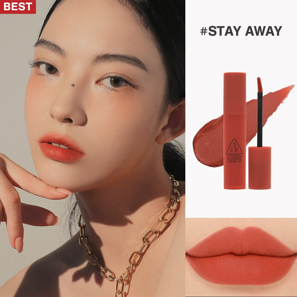 3CE Blurring Liquid Lip - 10 Colors to Choose
