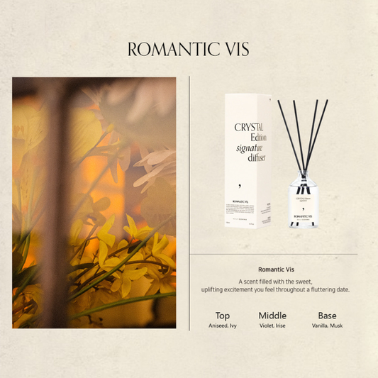 DAILY COMMA Crystal Edition Diffuser Romantic Vis 100ml
