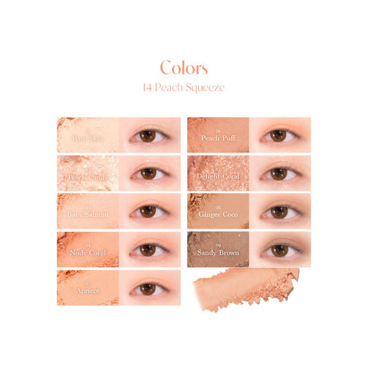 DASIQUE Shadow Palette #14 Peach Squeeze