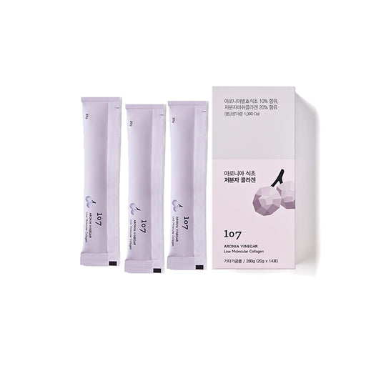 107 Aronia Vinegar Low Molecular Collagen 20g x 14 sticks