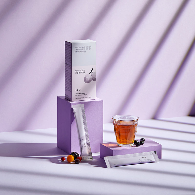 107 Aronia Vinegar Low Molecular Collagen 20g x 14 sticks