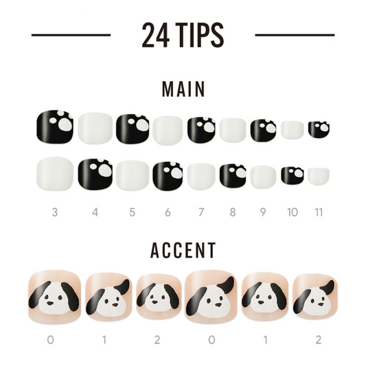 DASHING DIVA Magic Press Regular Pedi Cutie Puppy MDR3S086P