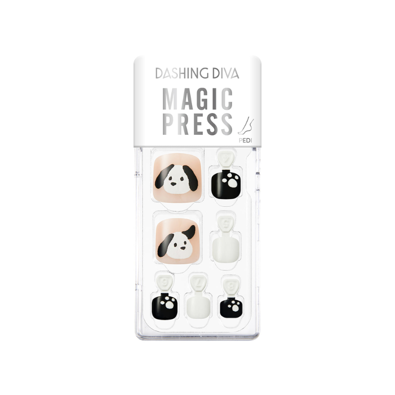 DASHING DIVA Magic Press Regular Pedi Cutie Puppy MDR3S086P