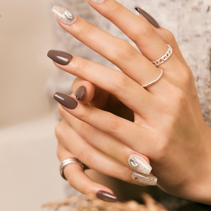 DASHING DIVA Magic Press Coffin Mani Crunch Cookie MDR3F051CF