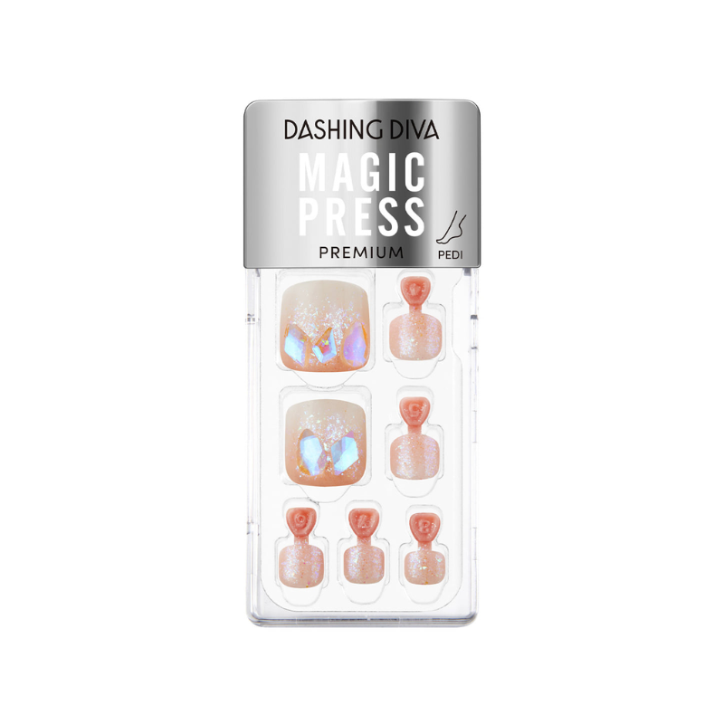 DASHING DIVA Magic Press Premium Regular Pedi Blink Gem MDR3S061PP