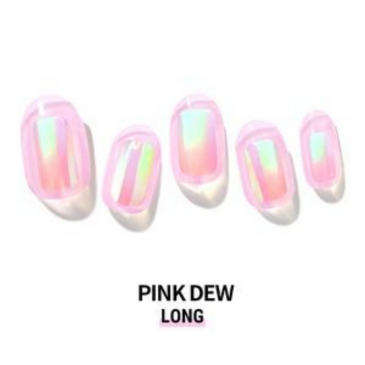 DASHING DIVA Glaze Mani Long Pink Dew ZMA056