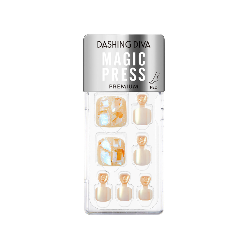 DASHING DIVA Magic Press Premium Regular Pedi Blink Sunshine MDR3S054PP