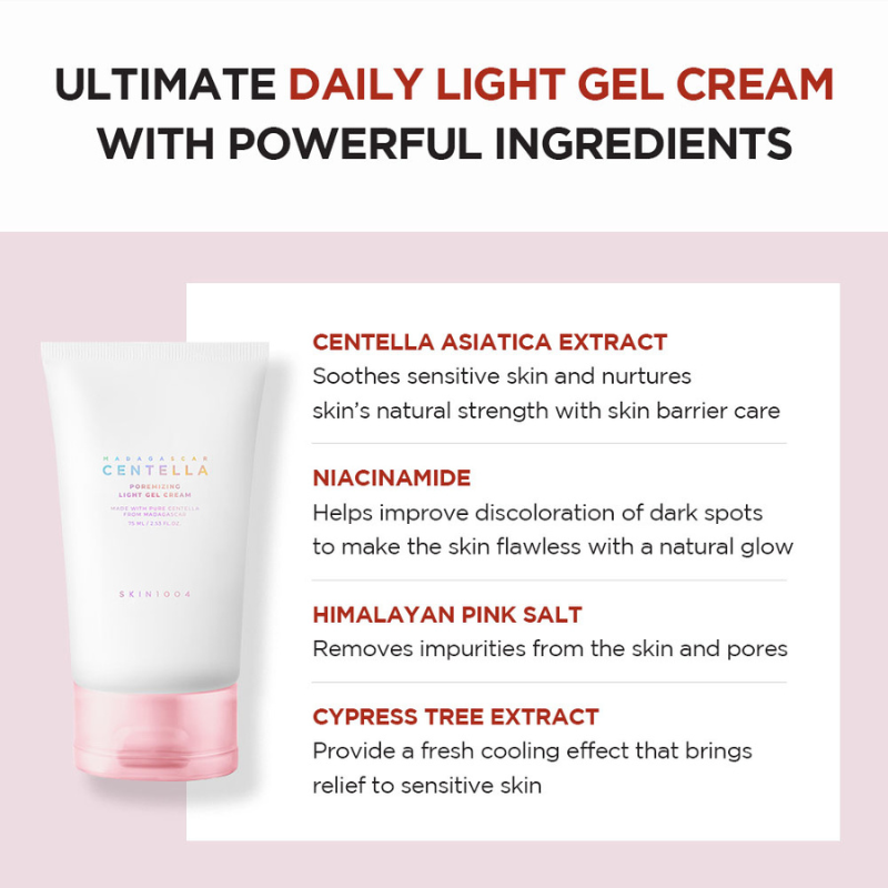 SKIN1004 Madagascar Centella Poremizing Light Gel Cream 75ml