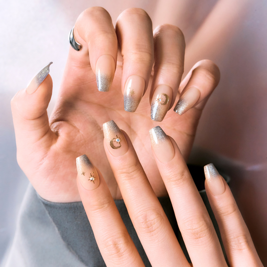 DASHING DIVA Magic Press Premium Coffin Mani Under the Moon MDR3F034PC