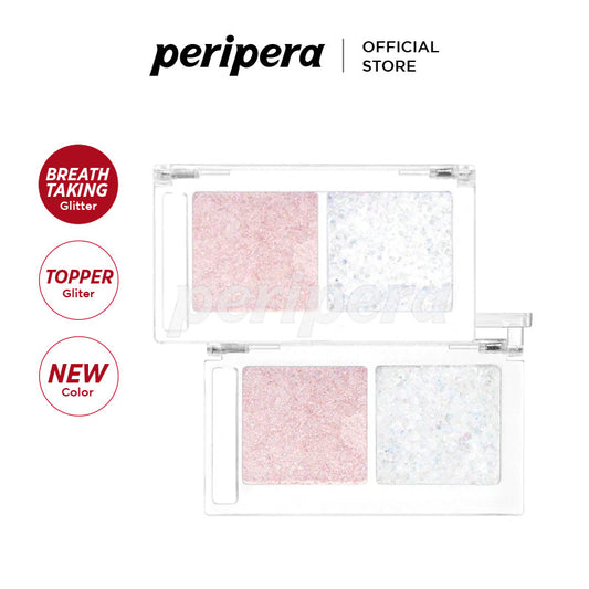 PERIPERA Duo Pocket Glitter Shadow #02 Seashell Crumble