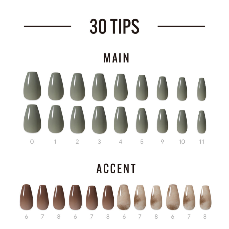 DASHING DIVA Magic Press Coffin Mani Sepia Amber MDR3F057CF