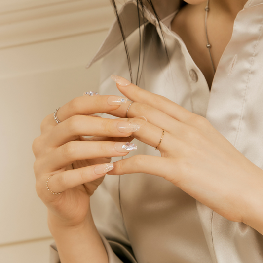 DASHING DIVA Magic Press Premium Coffin Silver Sand MDR3F030PC