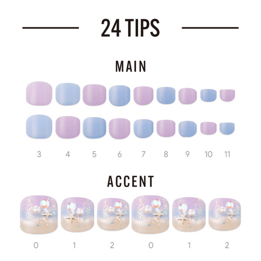 DASHING DIVA Magic Press Premium Regular Pedi Water Land MDR3S060PP