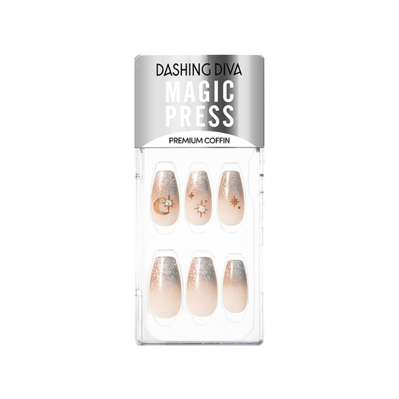 DASHING DIVA Magic Press Premium Coffin Mani Under the Moon MDR3F034PC