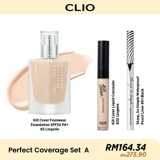CLIO Perfect Coverage Bundle Set - 3 Option to Choose