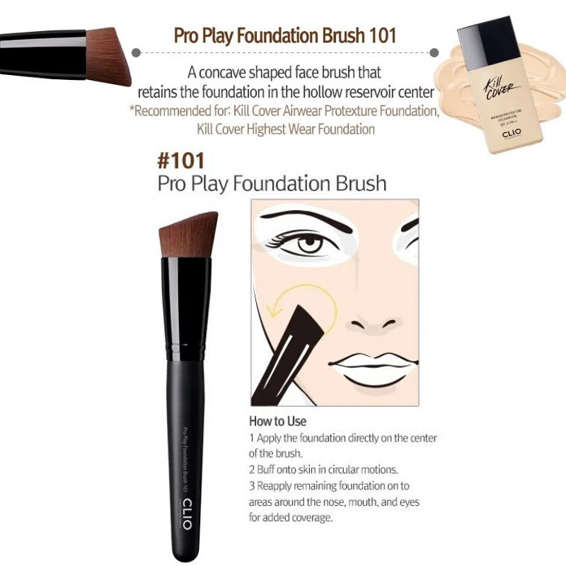 CLIO Pro Play Foundation Brush 101
