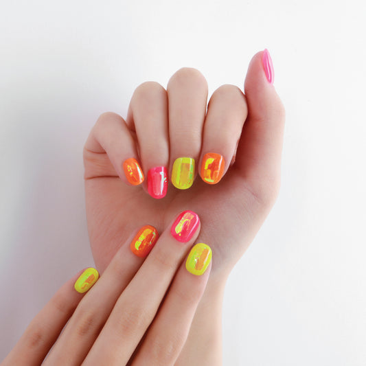 DASHING DIVA Glaze Mani Neon Candy (Long) ZMA062