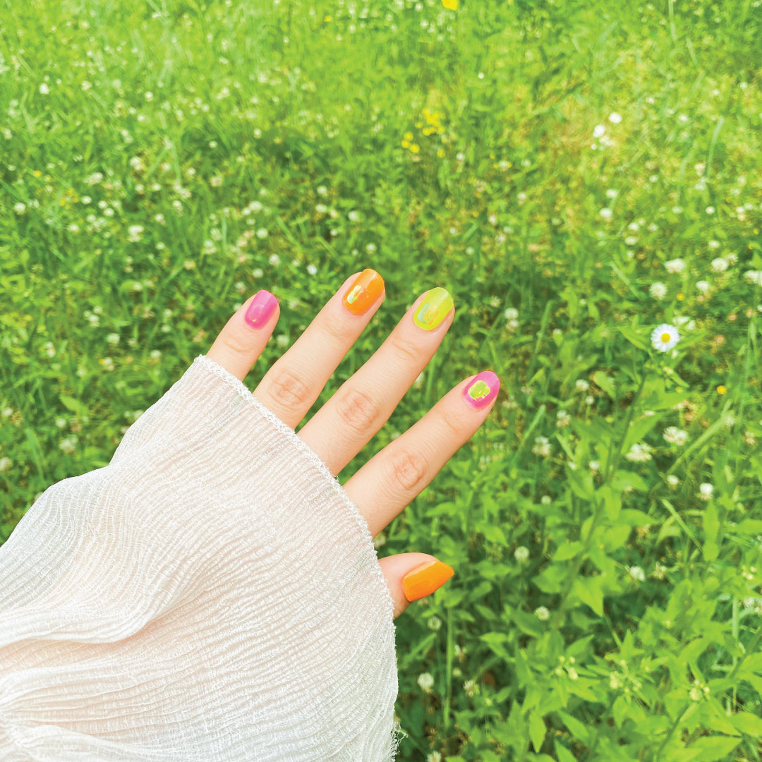 DASHING DIVA Glaze Mani Neon Candy (Long) ZMA062