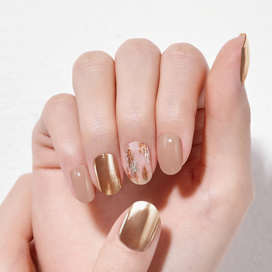 DASHING DIVA Glaze Mani Gold Sunset ZMA051