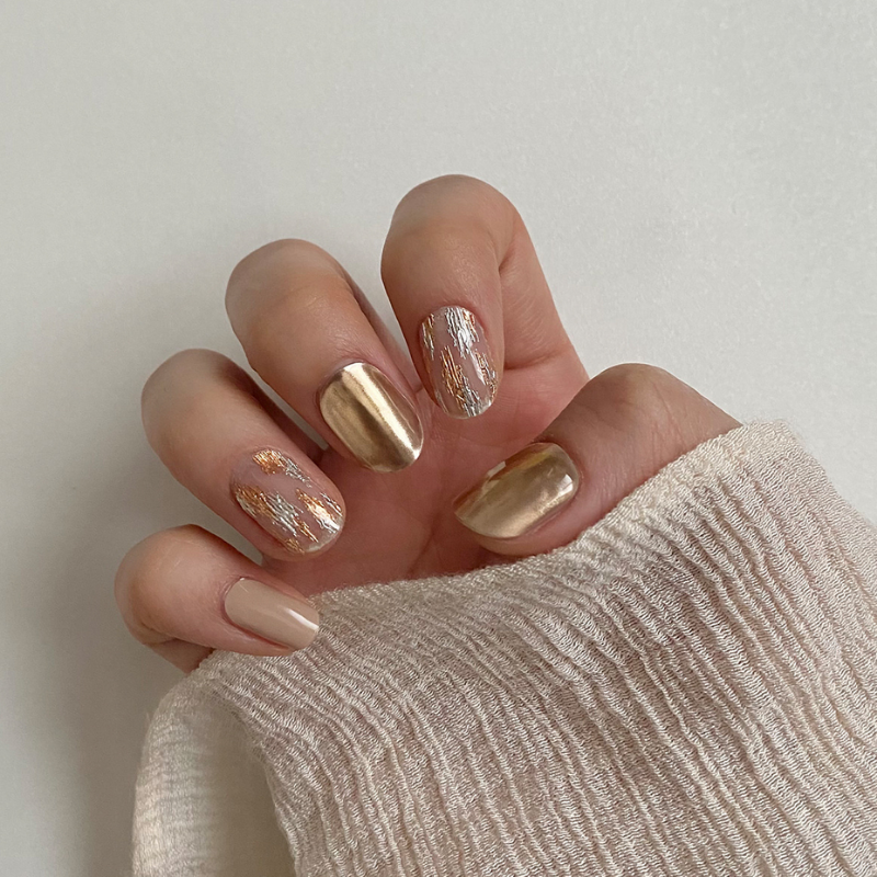 DASHING DIVA Glaze Mani Gold Sunset ZMA051