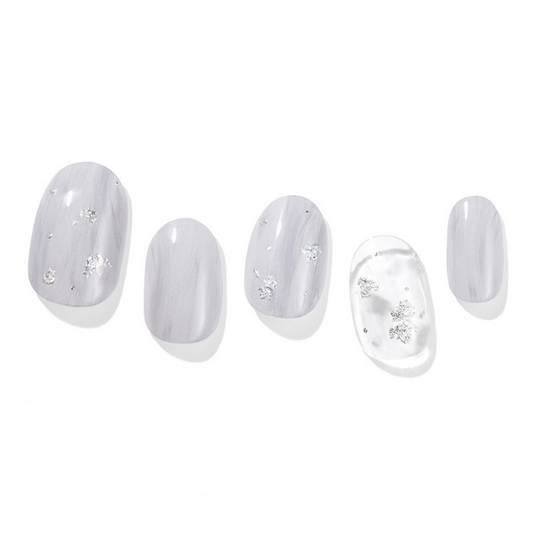 DASHING DIVA Glaze Mani Sliver Marble ZMA031