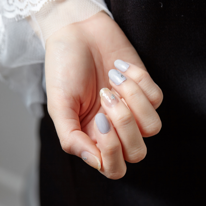 DASHING DIVA Glaze Mani Sliver Marble ZMA031