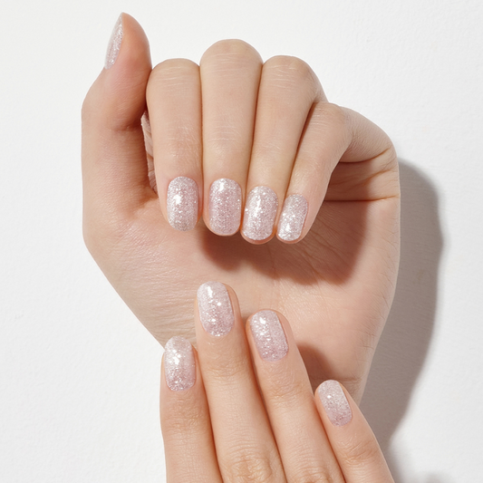 DASHING DIVA Glaze Mani Snowing Silver ZMC097