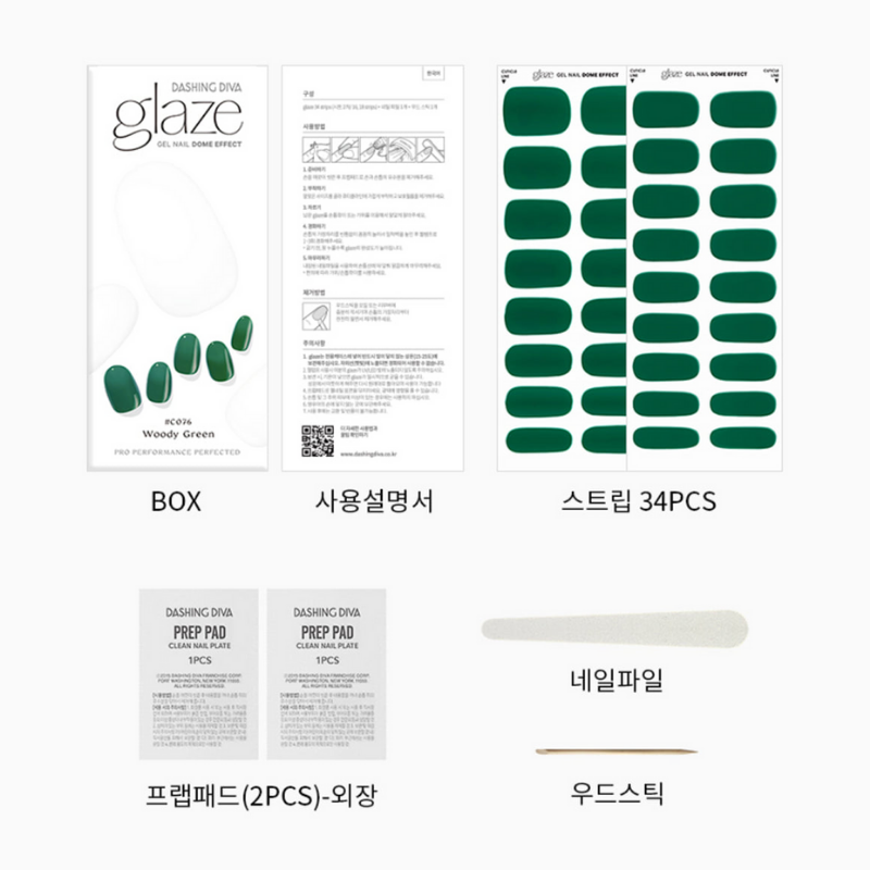 DASHING DIVA Glaze Mani Woody Green ZMC083