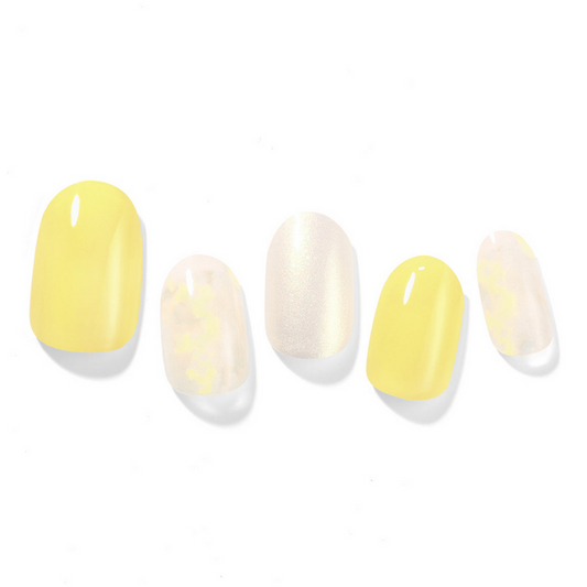DASHING DIVA Glaze Mani Yellow Marble ZMA034