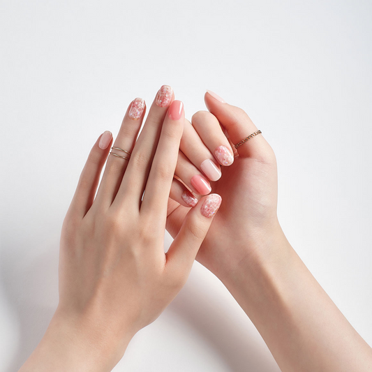 DASHING DIVA Glaze Mani Coral Marble ZMA139