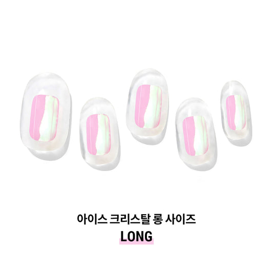 DASHING DIVA Glaze Mani Ice Crystal (Long) ZMA058