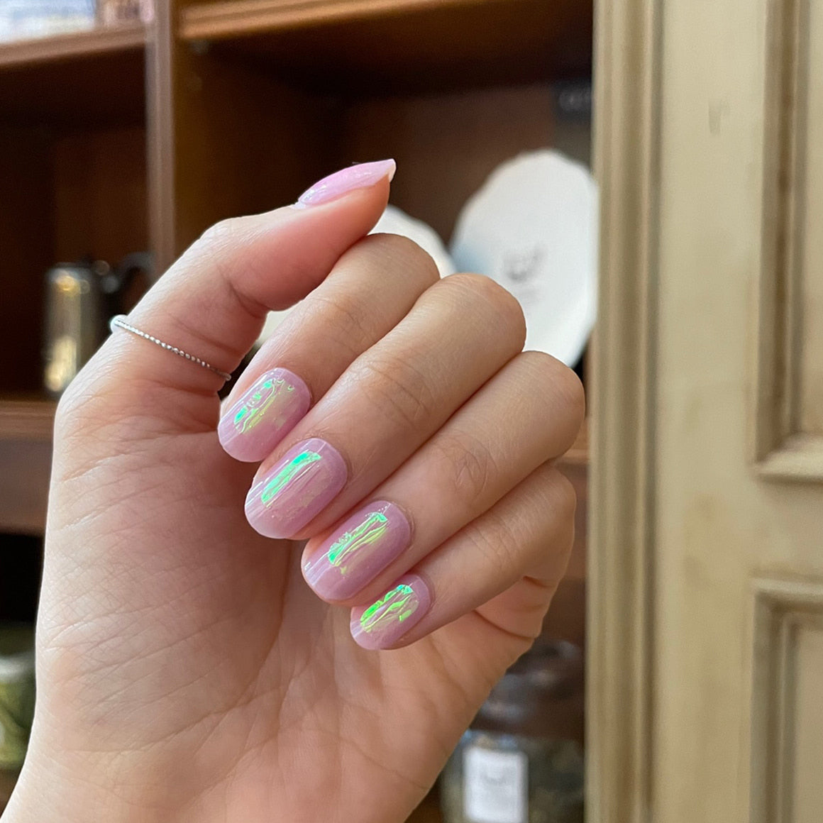DASHING DIVA Glaze Mani Lavender Prism (Long) ZMA060