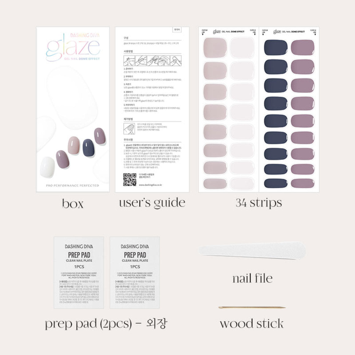 DASHING DIVA Glaze Mani Mono Time ZMA199