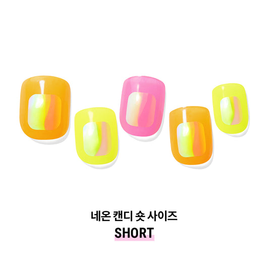 DASHING DIVA Glaze Mani Neon Candy (Short) ZMA063