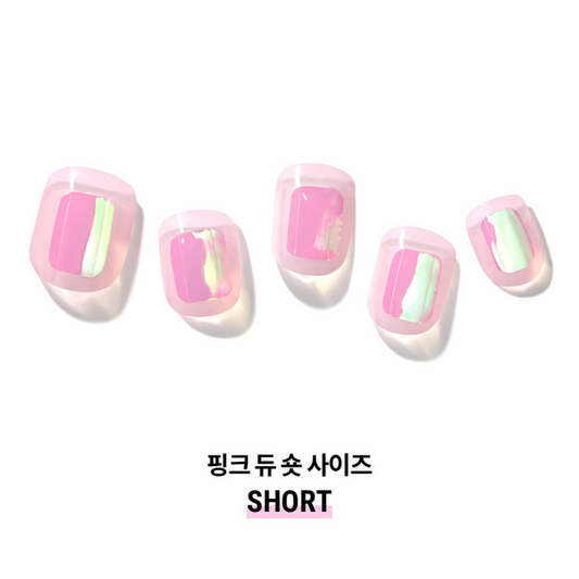 DASHING DIVA Glaze Mani Short Pink Dew ZMA057