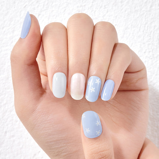 DASHING DIVA Glaze Mani Sky Bloom ZMA076