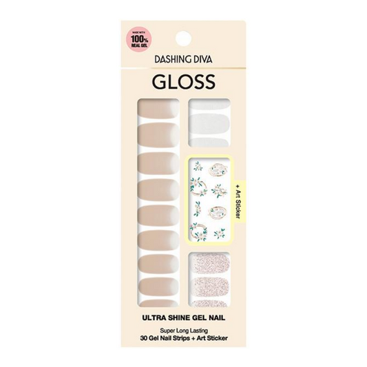 DASHING DIVA Gloss Gel Strip Mani Flower Crown GVP194