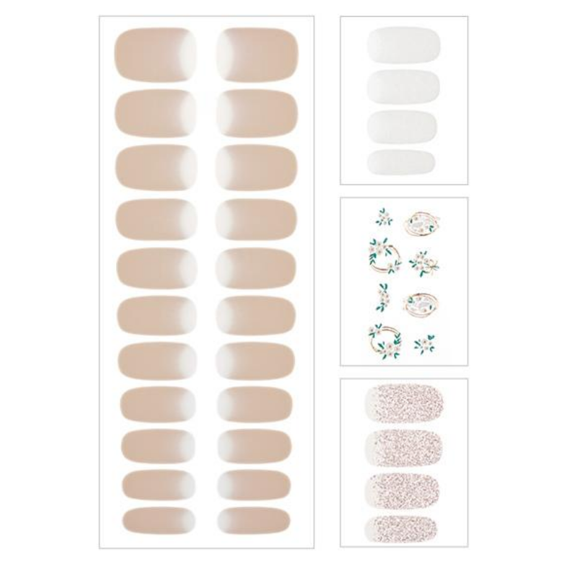 DASHING DIVA Gloss Gel Strip Mani Flower Crown GVP194