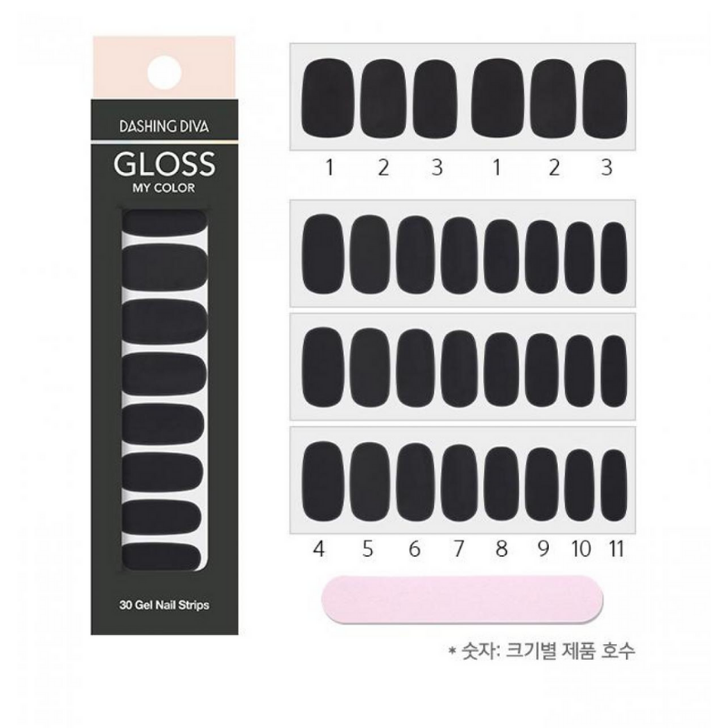 DASHING DIVA Gloss My Color Mani Black Bean GC28