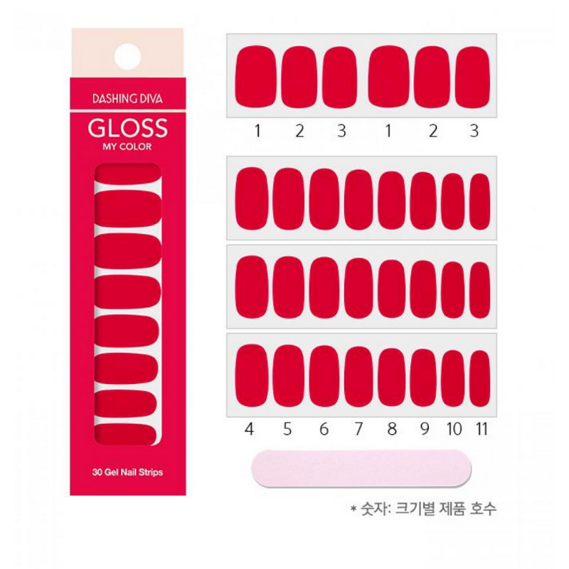 DASHING DIVA Gloss My Color Mani Cherry GC18