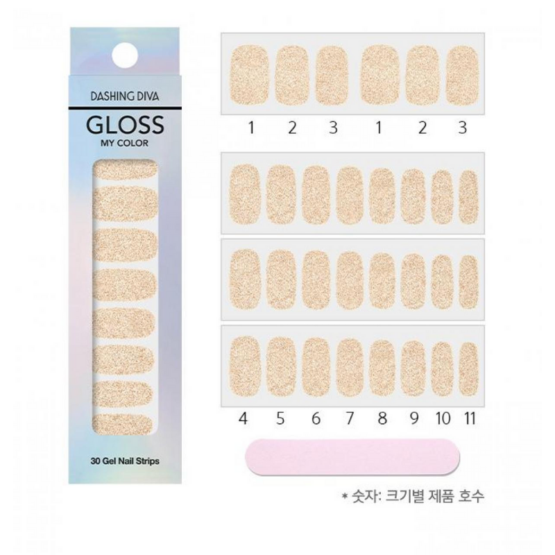 DASHING DIVA Gloss My Color Mani Gold Powder GC33
