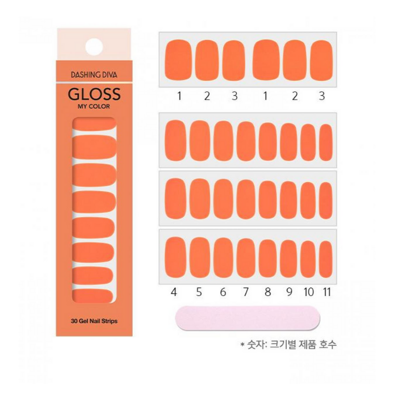 DASHING DIVA Gloss My Color Mani Mandarine GC21