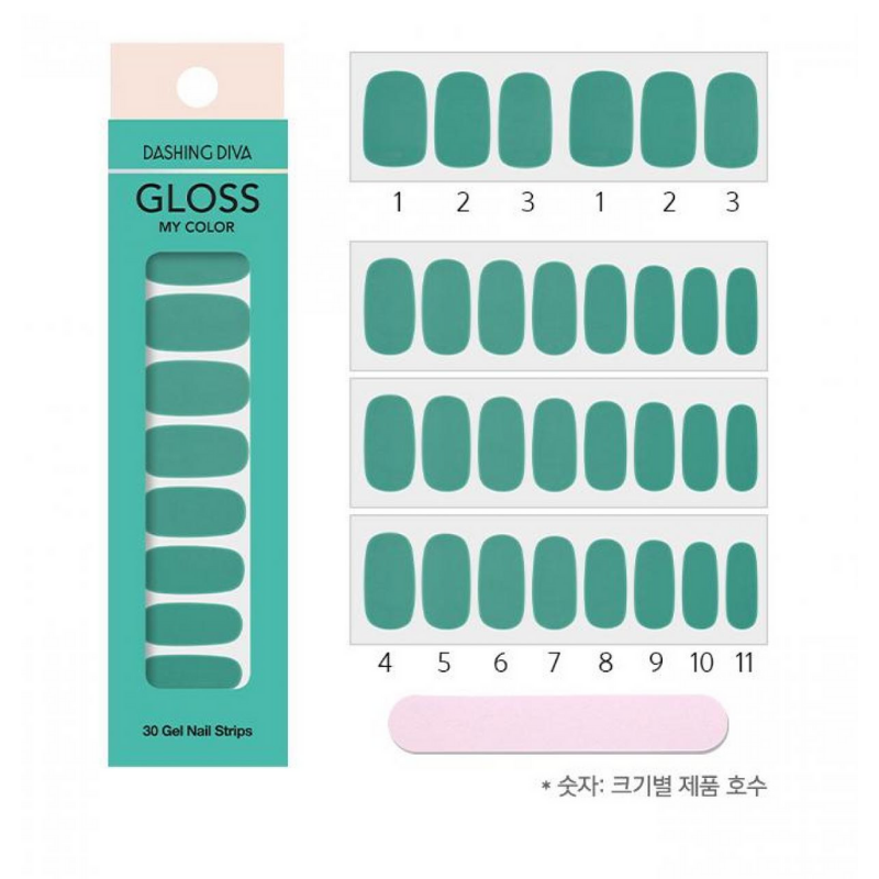 DASHING DIVA Gloss My Color Mani Mint Tea GC24
