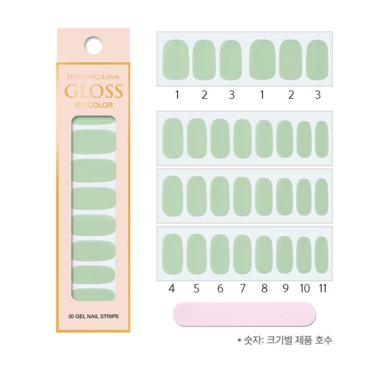 DASHING DIVA Gloss My Color Mani Misty Jade GC07