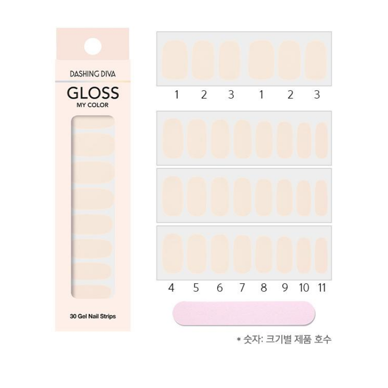 DASHING DIVA Gloss My Color Mani Oatmeal GC12