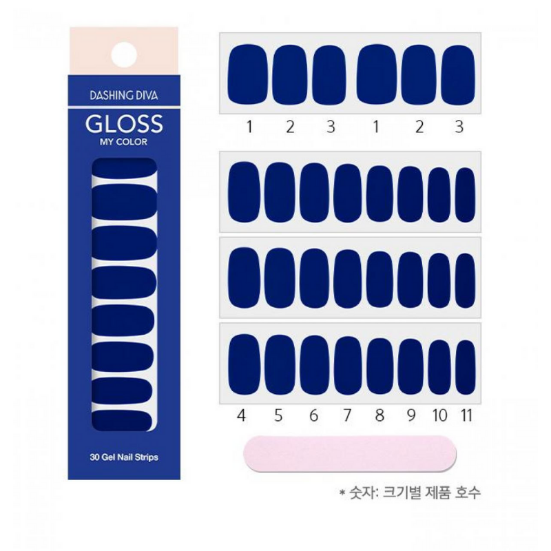 DASHING DIVA Gloss My Color Mani Ocean Blue GC27