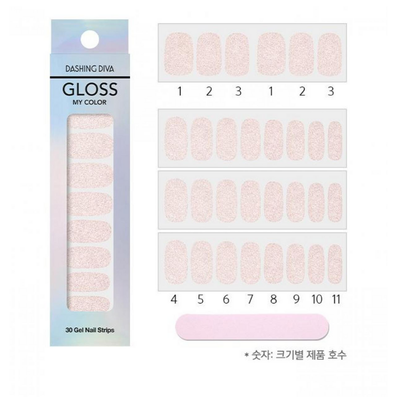 DASHING DIVA Gloss My Color Mani Peach Powder GC32