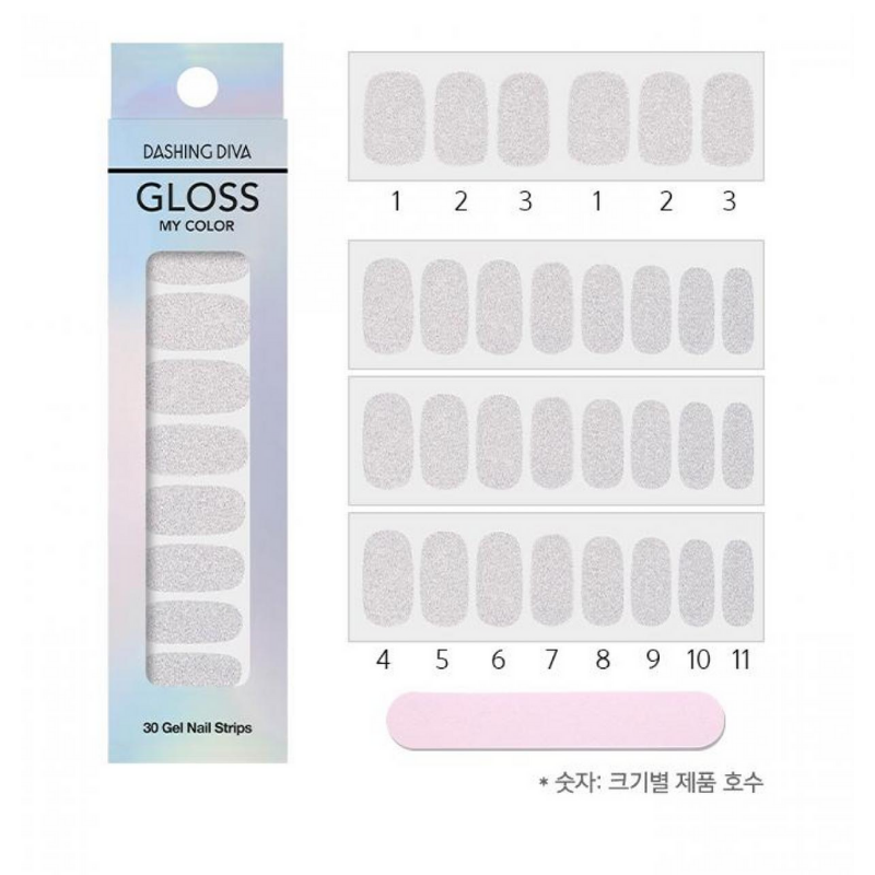 DASHING DIVA Gloss My Color Mani Silver Powder GC31