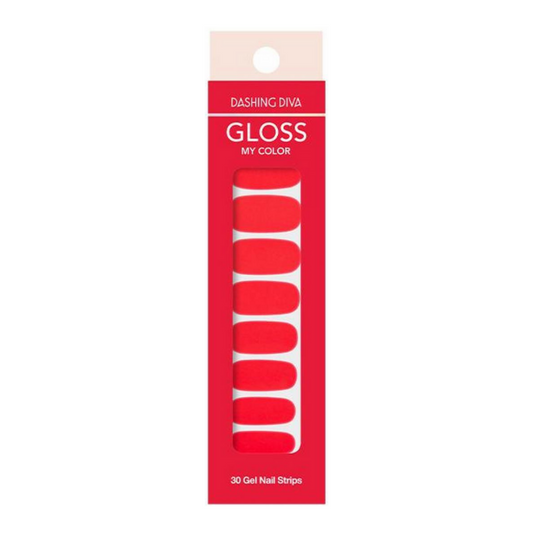DASHING DIVA Gloss My Color Mani Tomato Red GC22